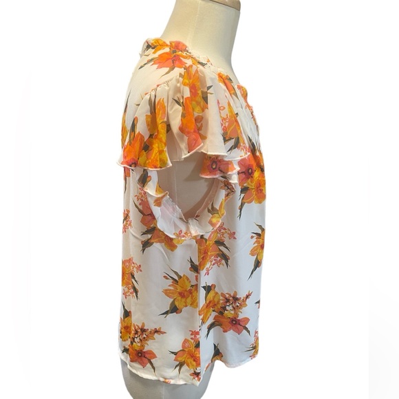 Love Design Size Lg Floral Print Blouse NWT - Picture 3 of 6